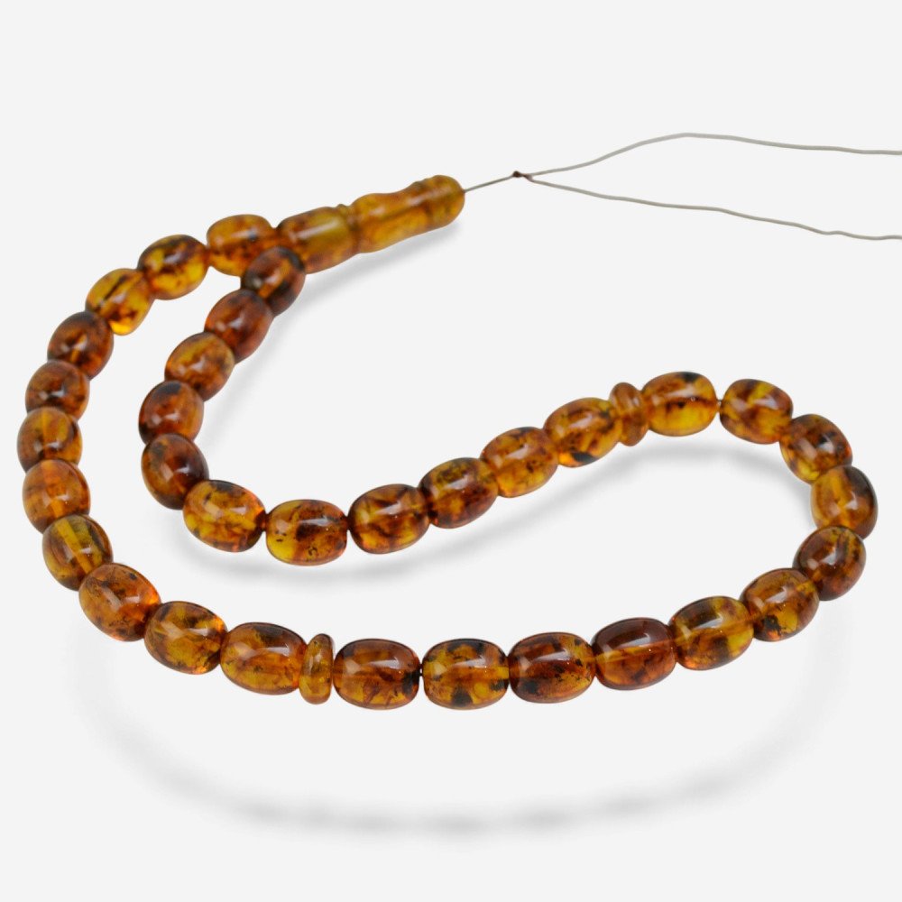 Islamic Rosary Made from Pressed Amber-Islamic Prayer rosary-Amber rosaries