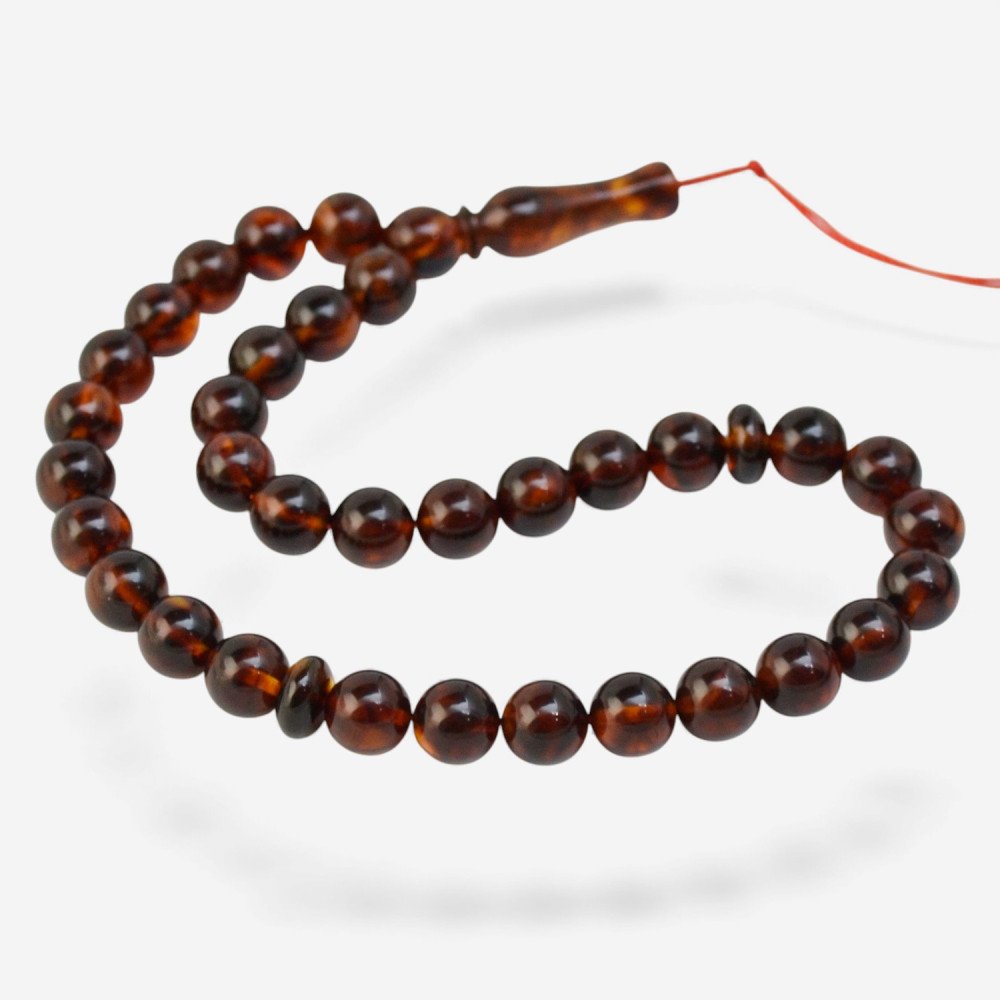 Pressed Amber rosary – Peaceful Mind Edition-Islamic Prayer rosary-Amber rosaries