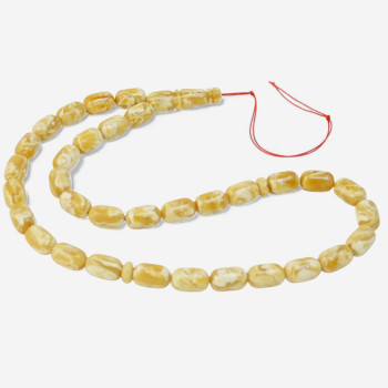 Pressed amber rosary - Tasbih online-Islamic Prayer rosary-Amber rosaries