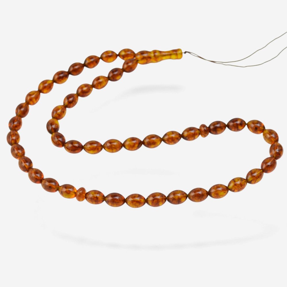 Pressed prayer amber beads Religious rosary-Islamic Prayer rosary-Amber rosaries
