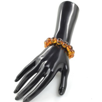Pressed Amber Charm Bracelet – Celebrate Her Birthday-Amber bracelets-Home