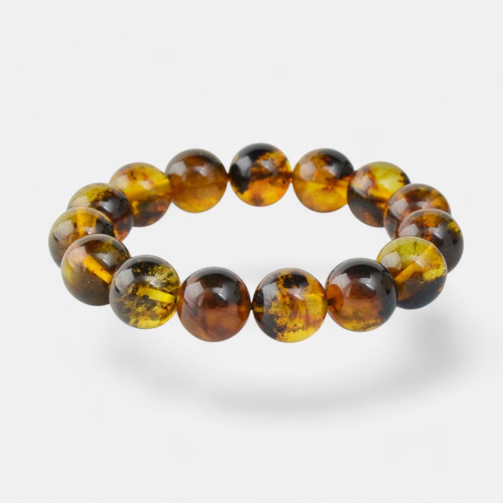 Pressed Amber Glow Bracelet – Unique Birthday Surprise-Amber bracelets-Home