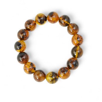 Pressed Amber Glow Bracelet – Unique Birthday Surprise-Amber bracelets-Home