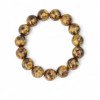 Pressed brown amber bracelet 13 mm Anniversary Gift-Amber bracelets-Home