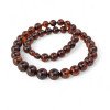 10 to 12mm amber necklace pressed beads-Amber necklaces-Home