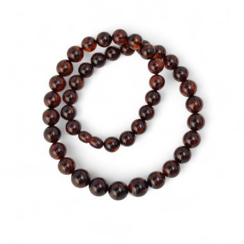 10 to 12mm amber necklace pressed beads-Amber necklaces-Home