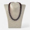 14mm pressed amber necklace for Adults Unisex gift-Amber necklaces-Home