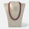 9 to 13 mm pressed amber necklace gift idea for women-Amber necklaces-Home