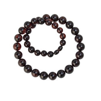 Pressed Amber necklace 10 to 14mm pressed beads-Amber necklaces-Home