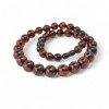 Amber necklace with pressed amber beads 10 to 13mm size-Amber necklaces-Home
