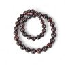 Cherry women's necklace with Baltic amber pressed beads-Amber necklaces-Home