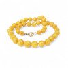 Women's amber necklace with pressed amber beads Gift idea-Amber necklaces-Home