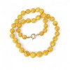 Women's amber necklace with pressed amber beads Gift idea-Amber necklaces-Home