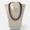 Pressed adults amber necklace 15 mm - Gift idea-Amber necklaces-Home