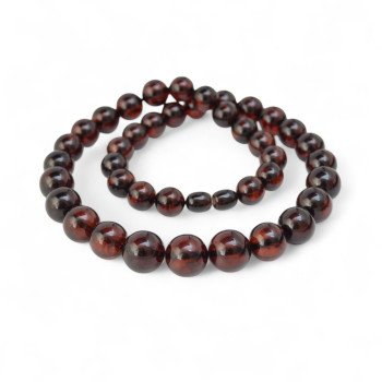 Pressed amber necklace 10 to 13mm For Her gift idea-Amber necklaces-Home