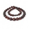 Pressed amber necklace 10 to 13mm For Her gift idea-Amber necklaces-Home