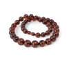 Birthday gift: Pressed amber necklace 10 to 13mm beads-Amber necklaces-Home