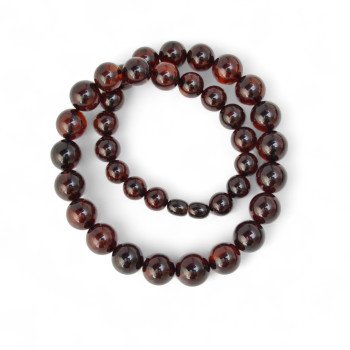 Pressed amber necklace 10 to 14 mm beads gift idea fo Her-Amber necklaces-Home