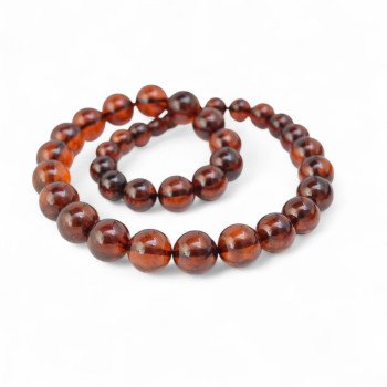 Pressed amber necklace 10 to 14 mm - Birthday gift-Amber necklaces-Home