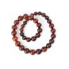 Pressed amber necklace 10 to 14 mm - Birthday gift-Amber necklaces-Home