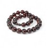 Pressed amber necklace 14mm round beads - Perfect gift-Amber necklaces-Home