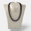 Pressed amber necklace 14mm round beads - Perfect gift-Amber necklaces-Home