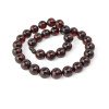 Pressed amber necklace for adults Cherry 15mm-Amber necklaces-Home