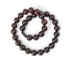 Pressed amber necklace for adults Cherry 15mm-Amber necklaces-Home