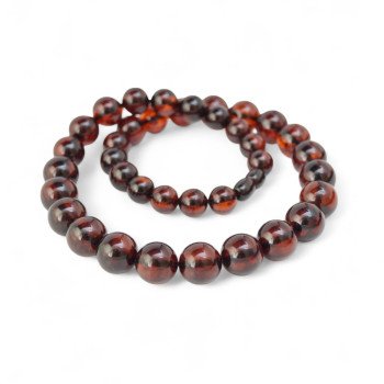 Pressed amber necklace for women: Mom or grandma-Amber necklaces-Home