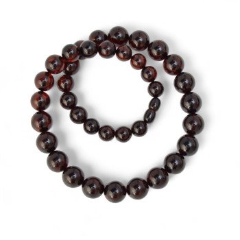 Pressed amber necklace for women: Mom or grandma-Amber necklaces-Home