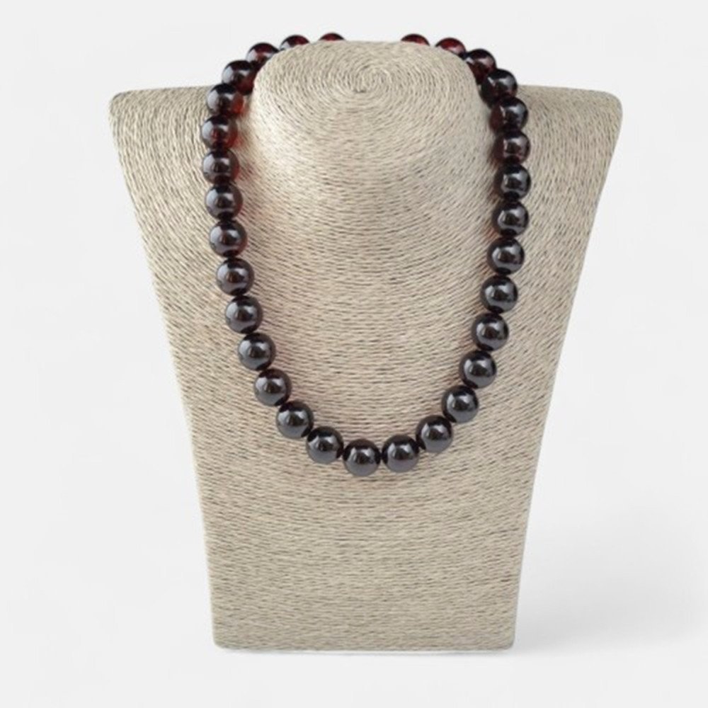 Pressed amber necklace - Anniversary gift idea for Her-Amber necklaces-Home