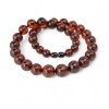 Pressed amber necklace for women gift idea for Birthdays-Amber necklaces-Home