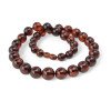 Pressed Baltic amber necklace with discount-Amber necklaces-Home