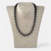Pressed raw amber necklace for adults 11mm-Amber necklaces-Home