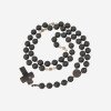 Pressed amber necklace for men gift idea with cross pendant-Amber necklaces-Home