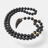 Pressed Baltic amber necklace for men gift idea-Amber necklaces-Home