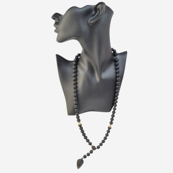 Pressed gift idea for men with amber necklace-Amber necklaces-Home