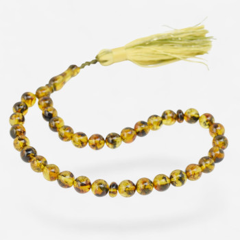 Authentic modified amber rosary - Amber misbaha-Islamic Prayer rosary-Amber rosaries