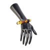 Multicolor 16mm pressed amber bracelet for adults-Amber bracelets-Home