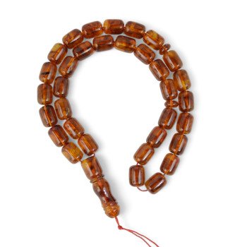 Pressed amber rosary gift for Him or Her-Amber rosaries-Home