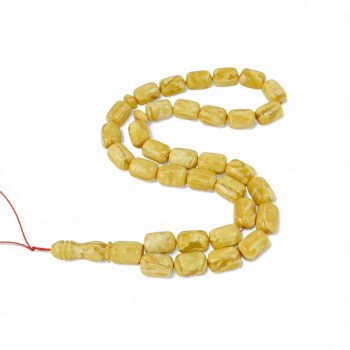 Pressed amber misbaha rosary for Ramadan-Islamic Prayer rosary-Amber rosaries