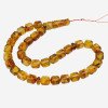 Unique Baltic amber rosary with pressed beads-Amber rosaries-Home