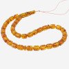Cognac Baltic amber rosary for muslims 33 beads-Amber rosaries-Home