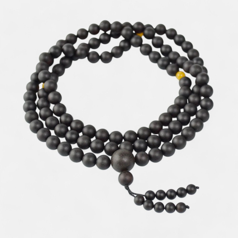 Pressed Modified Amber buddhist rosary 108 beads-Amber rosaries-Home