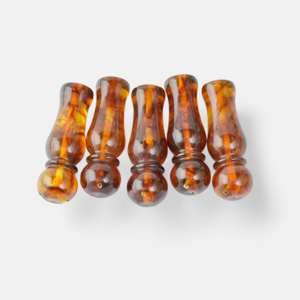 Pressed amber minaret for muslim rosary-Amber minarets-Other