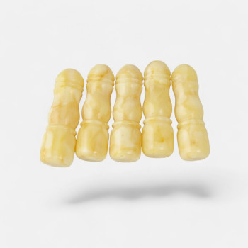 Pressed matt amber minaret for rosaries-Amber minarets-Other