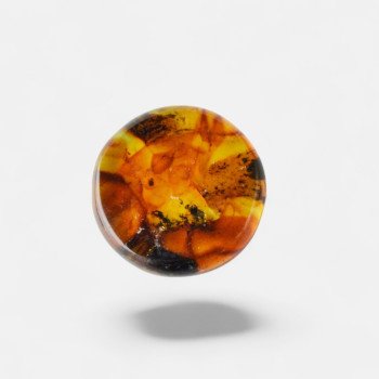 Modified Baltic amber cabochon for jewelry making-Amber cabochon-Other