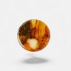 Pressed amber cabochon 25mm for Jewelry-Amber cabochon-Other