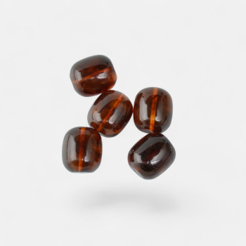 Pressed amber beads tube gemstone 5 pcs-Amber beads-Other