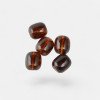 Pressed amber beads tube gemstone 5 pcs-Amber beads-Other